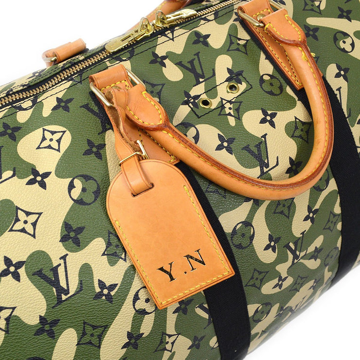 Louis Vuitton Takashi Murakami Camouflage Speedy Monogramouflage 35 Keepall