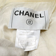 Chanel 2005アイボリーエンブレムパッチダブルブレストブレザー＃42