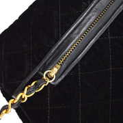 CHANEL 1986-1988 Fringe Hand Warmer Clutch Bag Black Velvet – AMORE Vintage  Tokyo