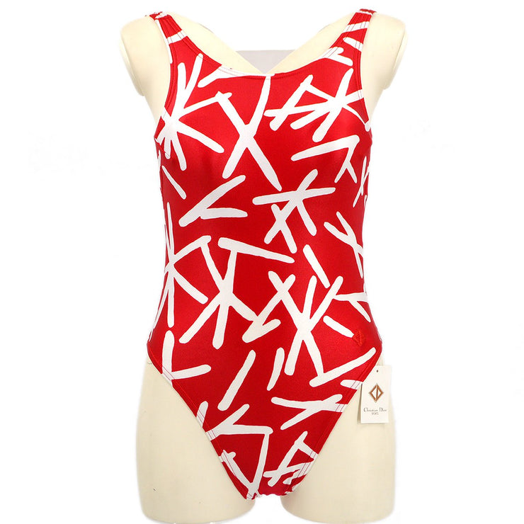 Christian Dior abstract print swimsuit #M