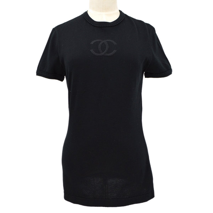 CHANEL 1994 Spring embroidered logo T-shirt #38