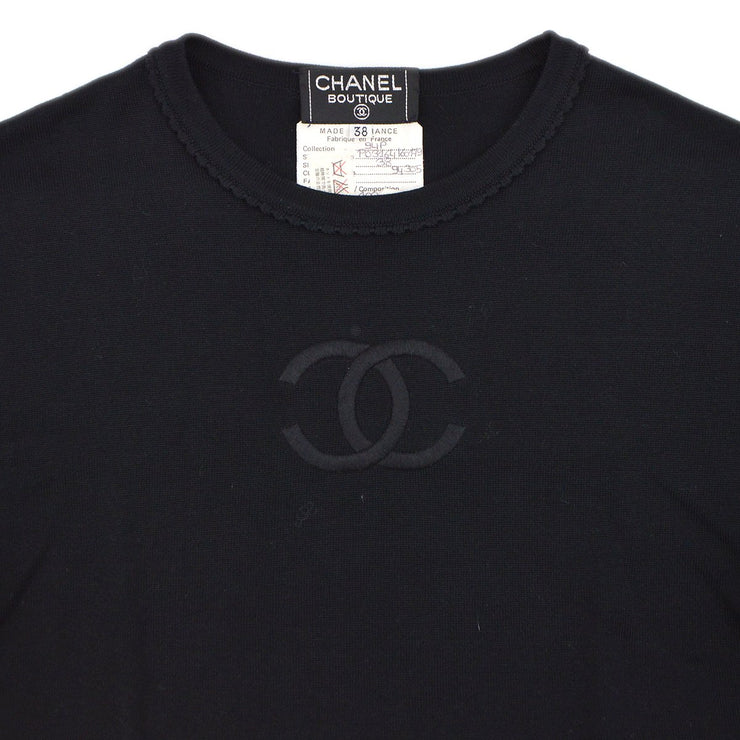 CHANEL 1994 Spring embroidered logo T-shirt #38