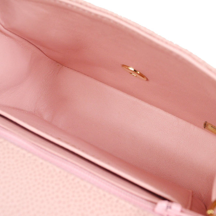 Chanel 2003-2004 Pink Caviar Logo Handbag – AMORE Vintage Tokyo