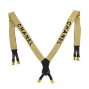 CHANEL 1997 Spring Suspenders Beige