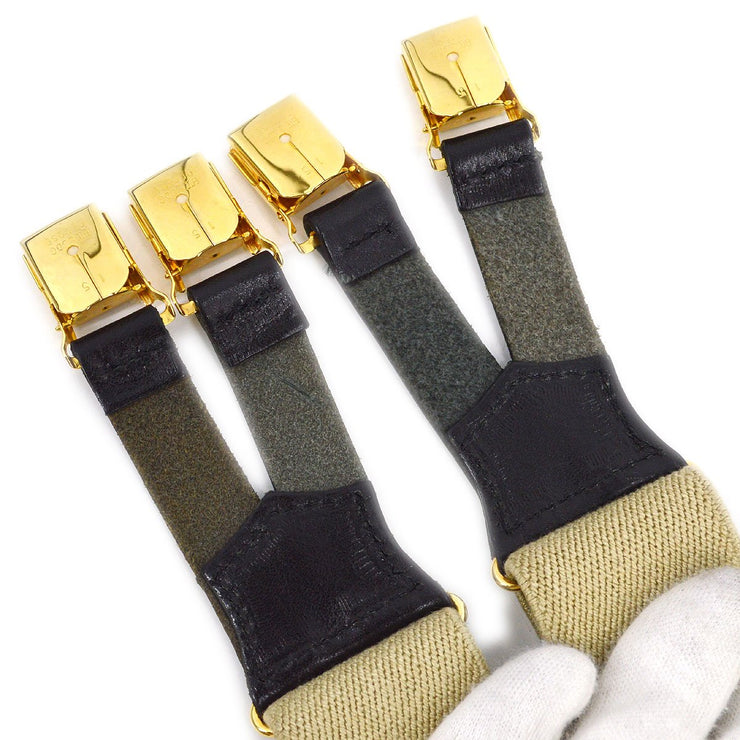 CHANEL 1997 Spring Suspenders Beige