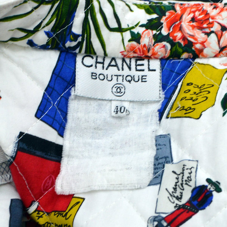 Chanel 1989 diamond-quilted straight-fit skirt