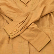 爱马仕（Hermes）1980年代棕色羊毛连衣裙＃42