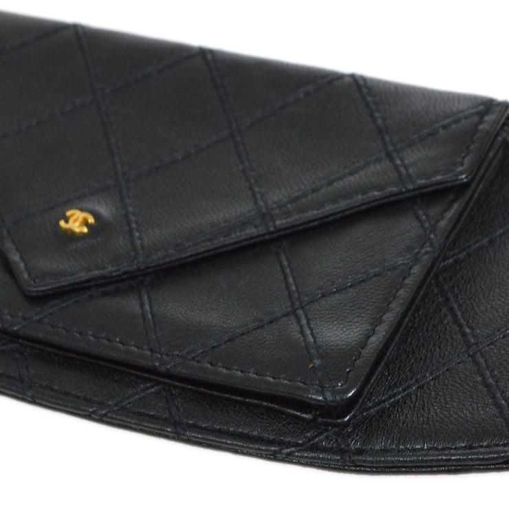 CHANEL 1980s Black Lambskin Cosmoline Pocket Bum Bag #70 – AMORE