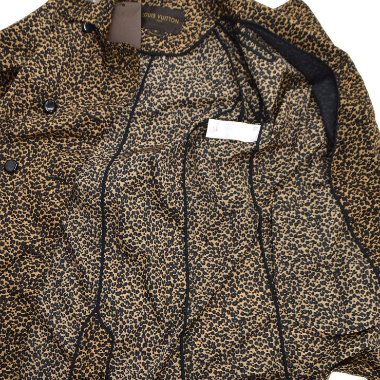 〇LOUISVUITTON 2014豹纹长袖外套棕色＃40