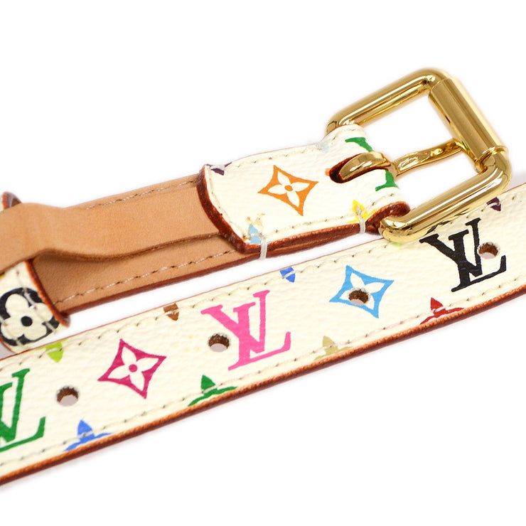 LOUIS VUITTON 2003 CEINTURE BELT MONOGRAM MULTICOLOR #80 M9272W