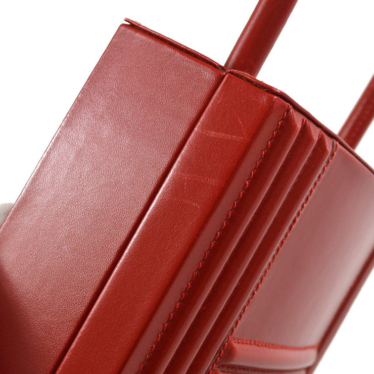 Hermes vintage Cadena clutch/ mini bag red rough box calf GHW