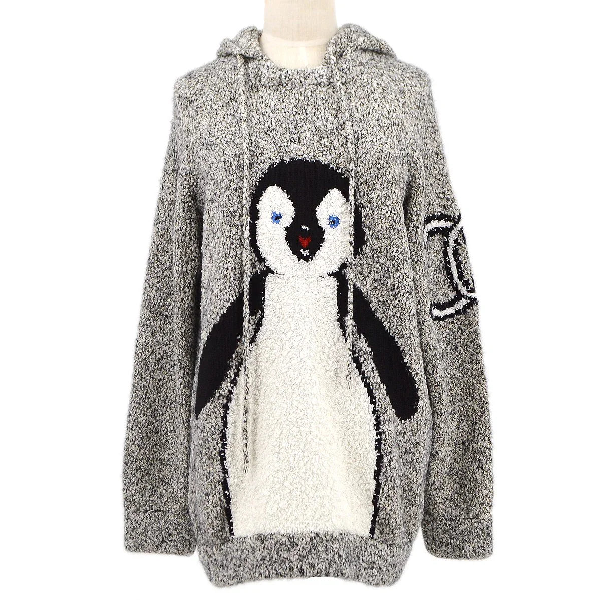 ★Chanel 2007 CC Penguin-Motif针织连帽衫＃42