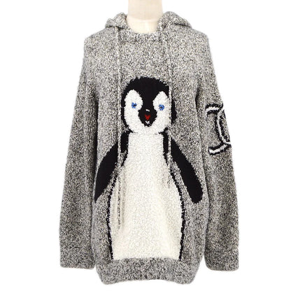 ★Chanel 2007 CC Penguin-Motif针织连帽衫＃42