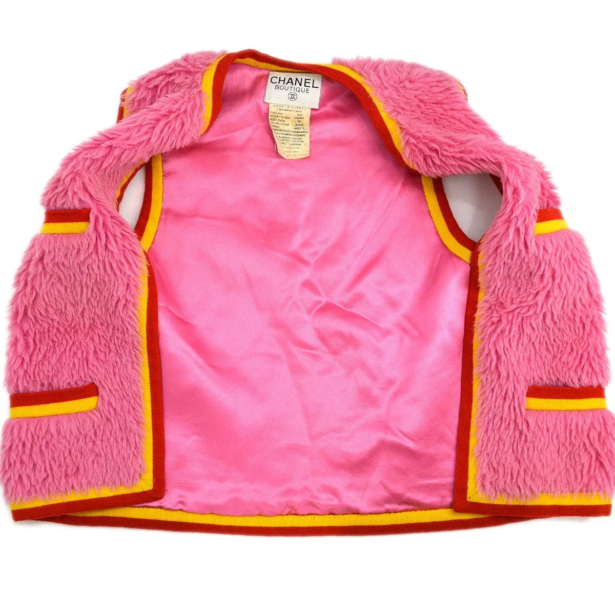 Chanel Fall 1994 CC Fur Vest #38