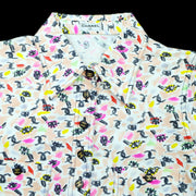 CHANEL 1995 eye logo print CC button-up shirt