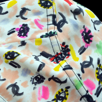 CHANEL 1995 eye logo print CC button-up shirt