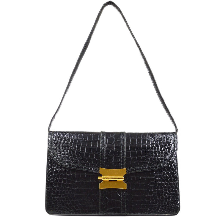 Black hermes shoulder bag Clearance