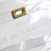 HERMES Vinyl Kelly Hand Beach Bag SOUVENIR DE L'EXPOSITION 1997