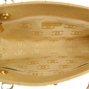 香奈儿（Chanel）2001-2003米色鱼子酱野生针迹手提袋