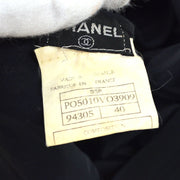 Chanel 1995 Spring Black CC Cropped Top＃40