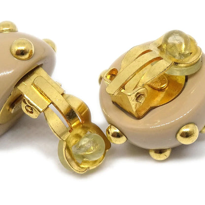 CHANEL Button Earrings Clip-On 00A