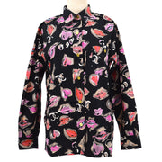 Chanel 1995リッププリントボタンアップシャツ＃42