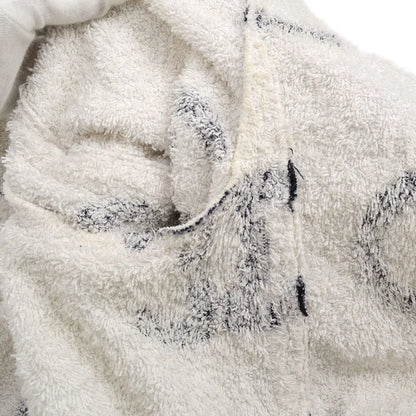 Chanel * Cruise 1993 Terry Cloth Double Breasted Jacket White