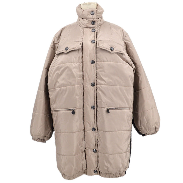 CHANEL 1996 Gray Beige Puffer Jacket #38 – AMORE Vintage Tokyo