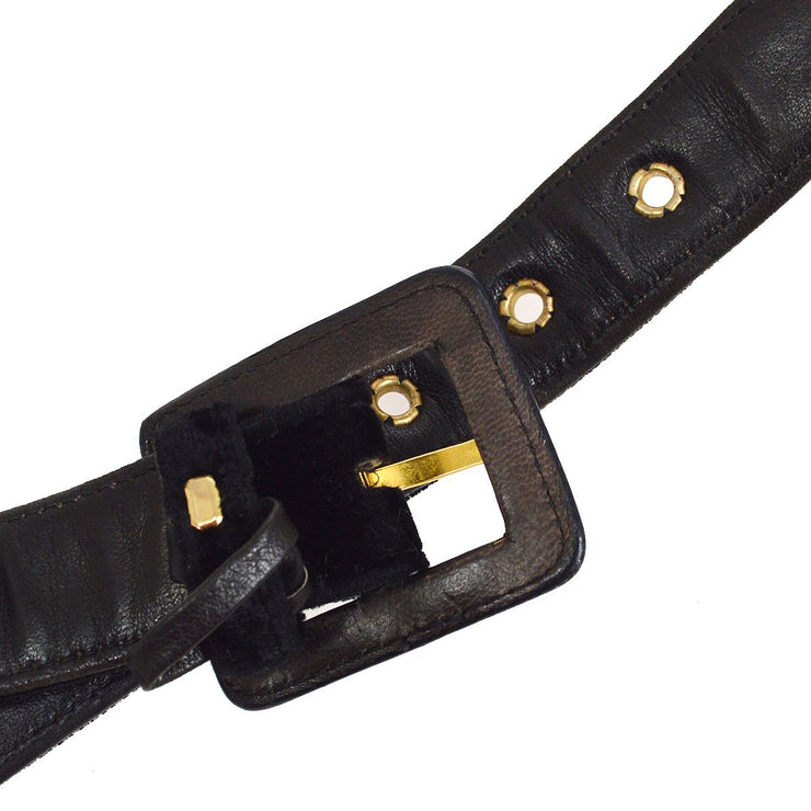 Chanel 1994-1996 Black Velvet Belt Bag #70