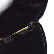 香奈儿（Chanel）1994-1996黑色天鹅绒皮带袋＃70