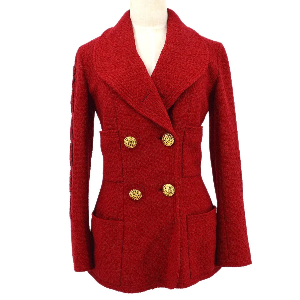 Chanel * Fall 1993 logo double-breasted tweed jacket