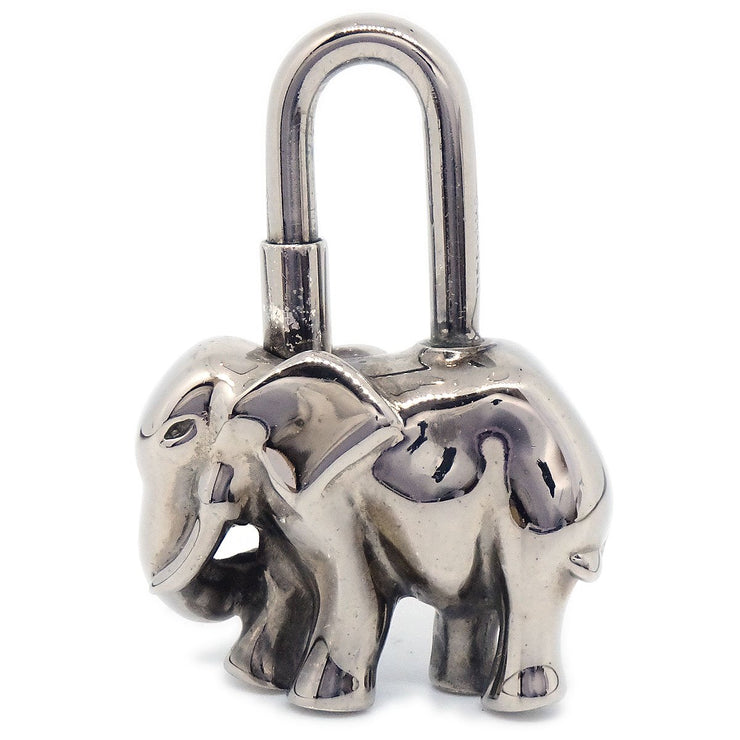 HERMES 1988 Limited Elephant Cadena Lock Bag Charm Silver Small Good –  AMORE Vintage Tokyo
