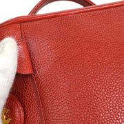Chanel 1996-1997 Timeless Vanity Handbag Red Caviar