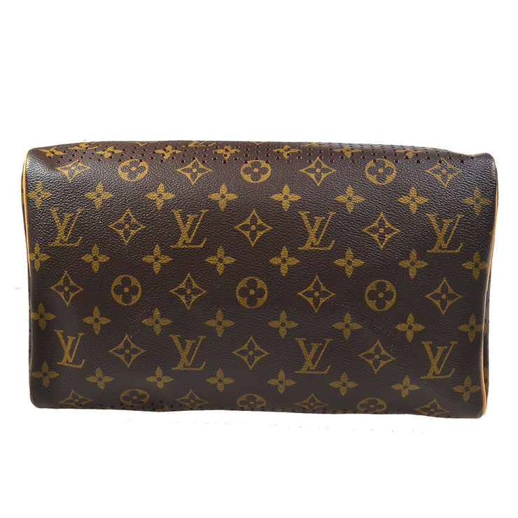 Louis Vuitton Monogram Perfo Speedy 30 Boston Handbag Fuchsia