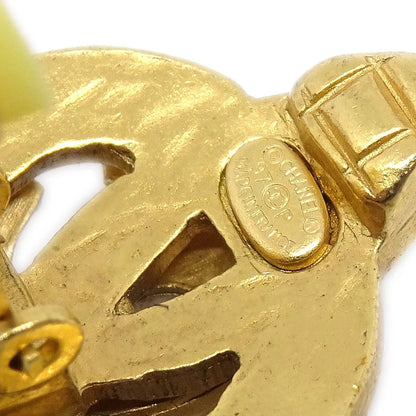 CHANEL 1997 Heart Earrings Gold small