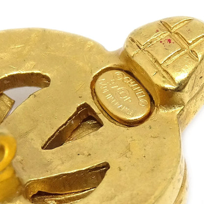 CHANEL 1997 Heart Earrings Gold Small