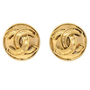 CHANEL 1994 Round CC Earrings Small