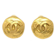 CHANEL 1995 Earrings Gold Small
