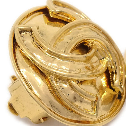 CHANEL 1994 Round CC Earrings Small
