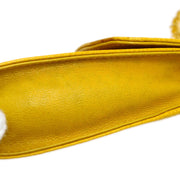 Chanel 1996-1997 Timeless Key Case Yellow Caviar