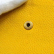 Chanel 1996-1997 Timeless Key Case Yellow Caviar