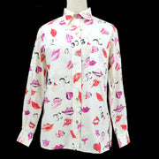 Chanel 1995 lip-print button-up shirt