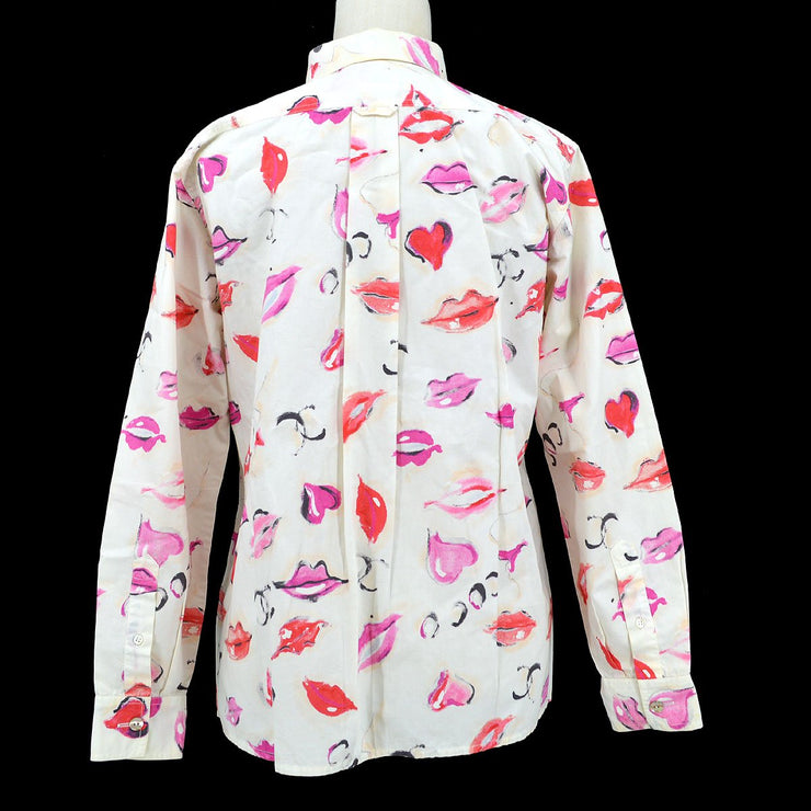 Chanel 1995 lip-print button-up shirt