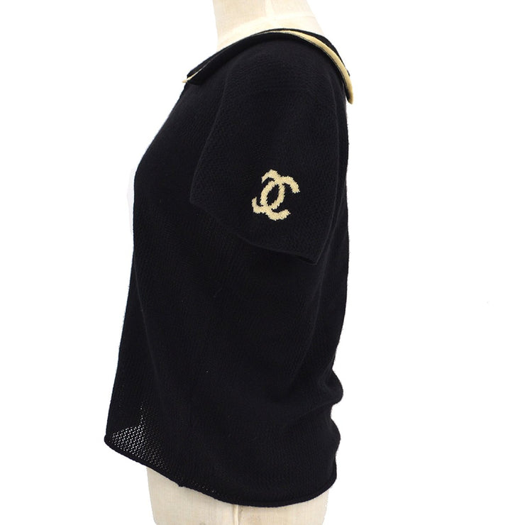 Chanel 2001 Fall CC-print cashmere top