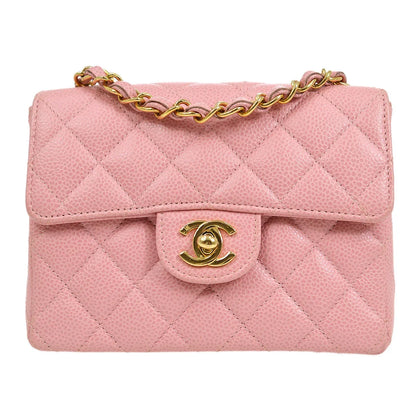 CHANEL * 2004-2005 Classic Square Mini Pink Caviar