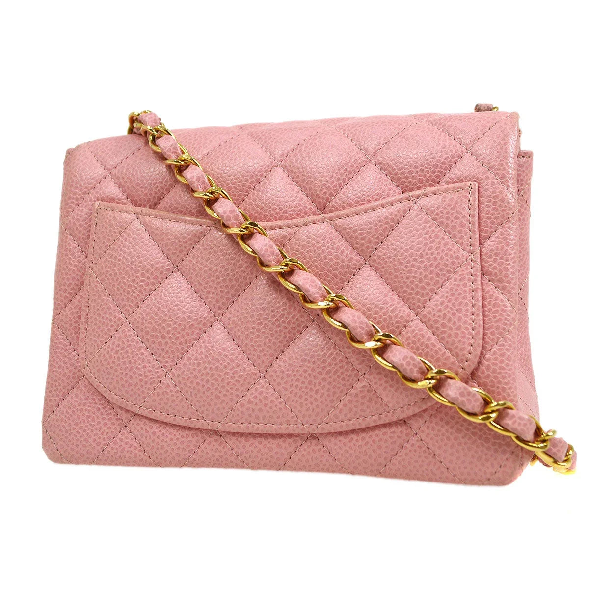 CHANEL * 2004-2005 Classic Square Mini Pink Caviar
