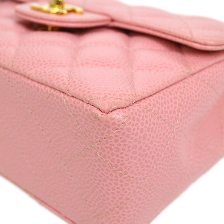 CHANEL * 2004-2005 Classic Square Flap 17 Pink Caviar – AMORE