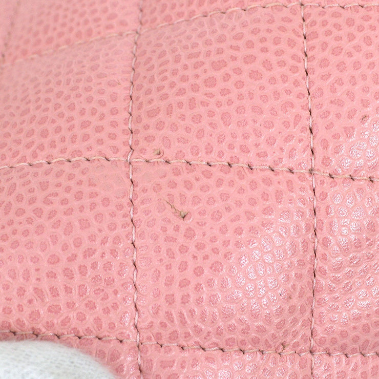 香奈儿 * 2004-2005经典方形皮瓣17粉红色鱼子酱
