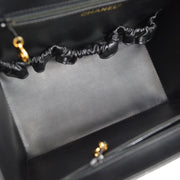 CHANEL 1994-1996 Circled CC Vanity Handbag Black Caviar
