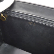 CHANEL 1994-1996 Circled CC Vanity Handbag Black Caviar